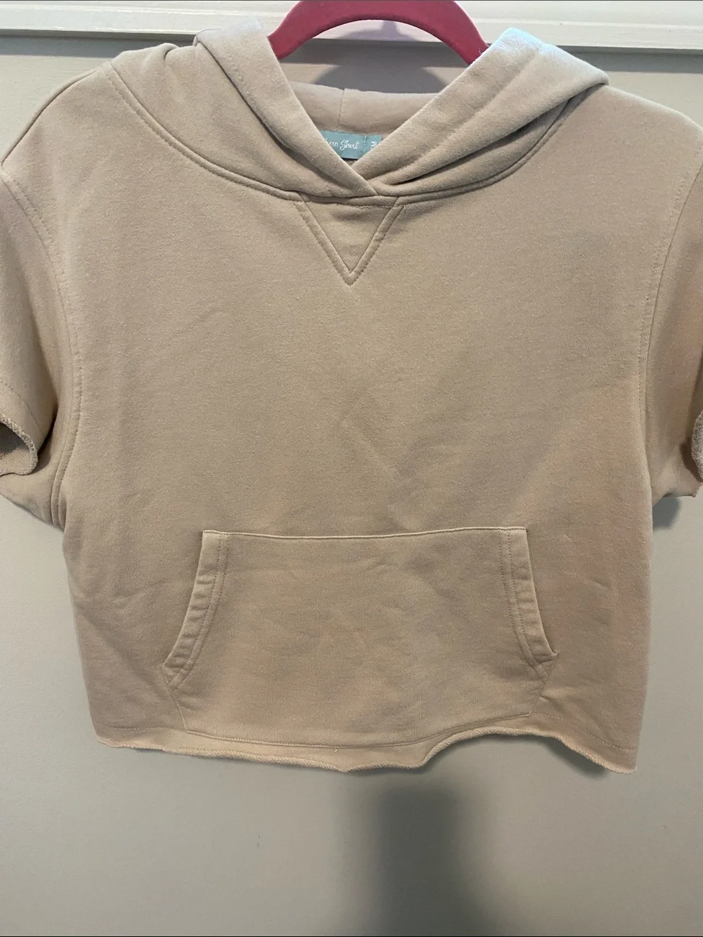 NWOT CROPPED MUSCLE SWEATSHIRT HOODIE